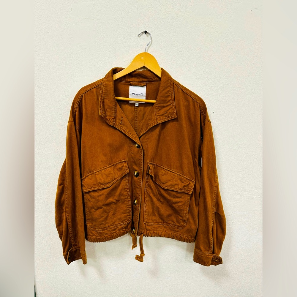 Madewell cotton cognac colored jacket size large